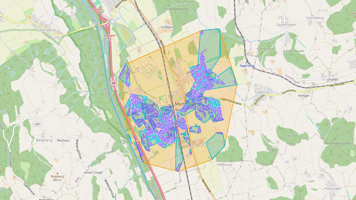 LEG Münsingen (BE) – Netzgebiet 1