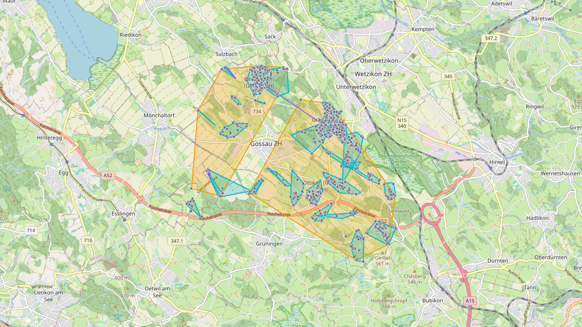 LEG-Potenzial-Karte von LEG Gossau (ZH)