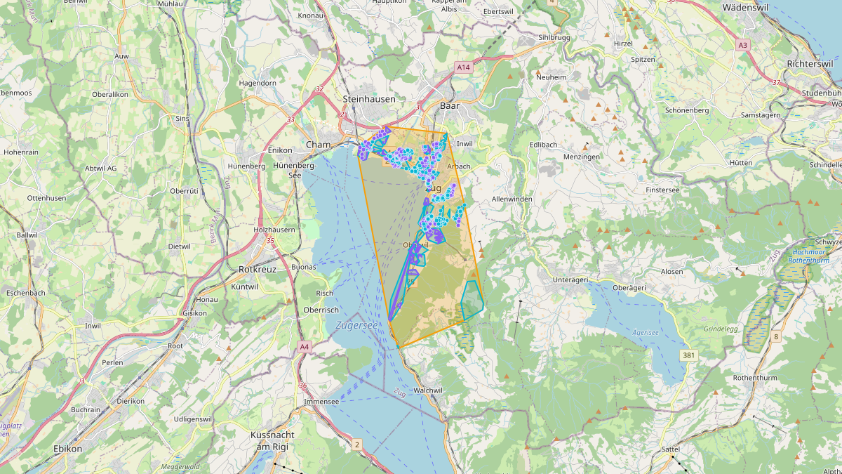 LEG Zug (ZG) – Netzgebiet 1