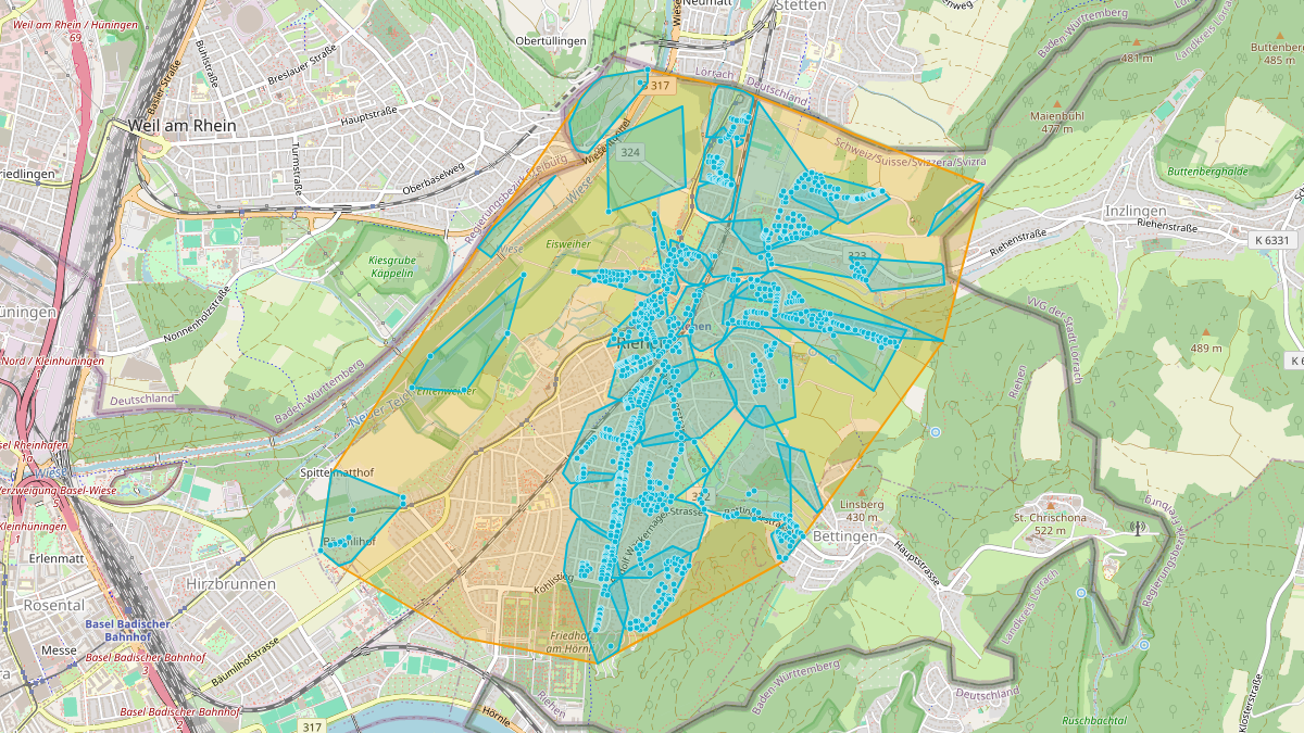 LEG Riehen (BS) – Netzgebiet 1