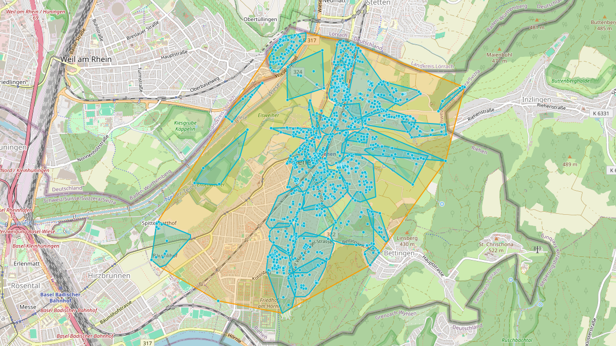 LEG Riehen (BS) – Netzgebiet 1